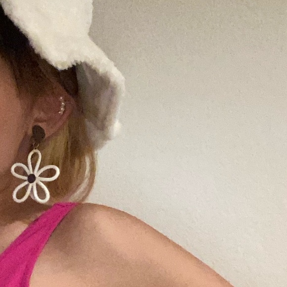 💕Last PairFloral Statement Earrings Flowers - Picture 2 of 5